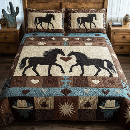Spirit of the Wild Pair 3-Piece Quilted Bedding Set NCU0PT11046