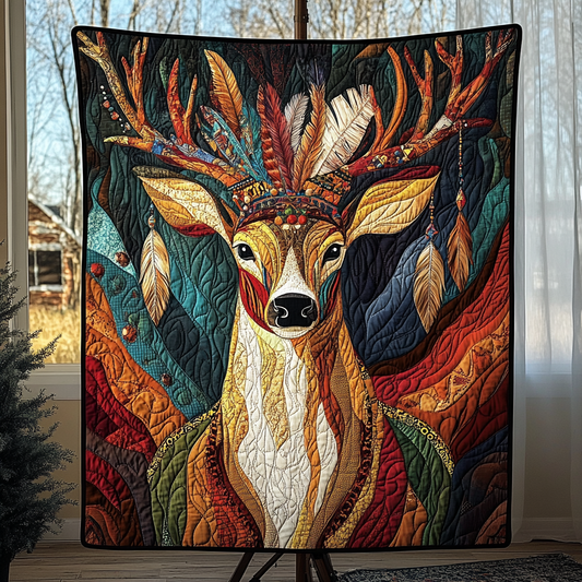 Spirit of the Woods Quilted Blanket NCU0VH1599