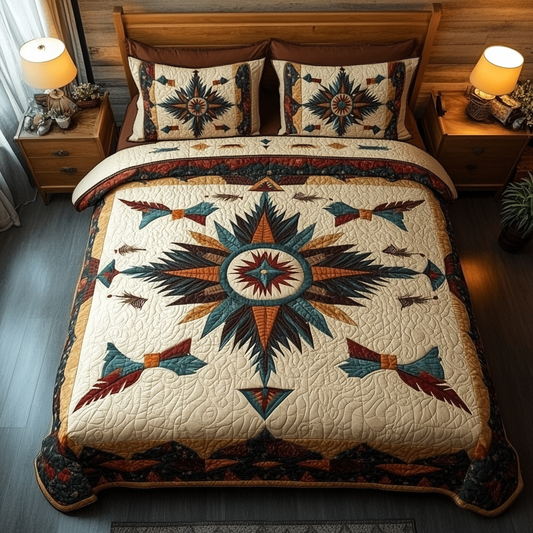 Spirits of the Wind 3-Piece Quilted Bedding Set NCU0DV2566