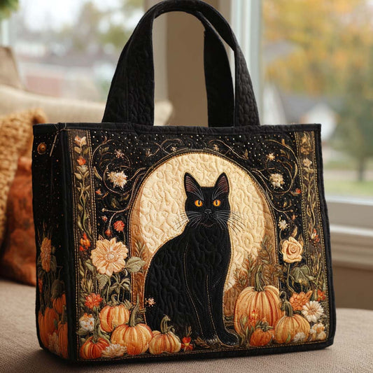 Spooky Cat Love Quilted Tote Bag NCU0NT9113