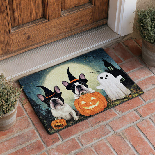 Spooky French Bulldog Doormat NCU0HH550
