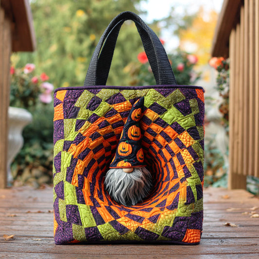 Spooky Gnome Quilted Tote Bag NCU0TD582