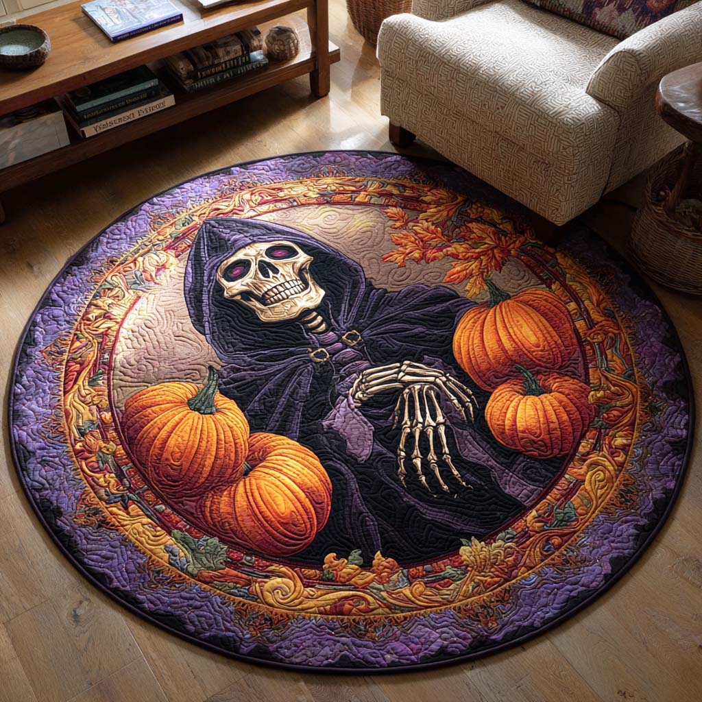 Spooky Night Quilted Round Mat NCU0TD161