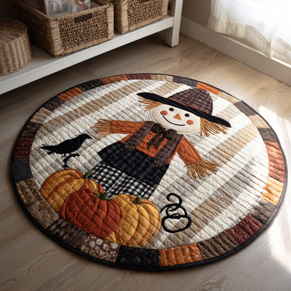 Spooky Scarecrow Quilted Round Mat NCU0HH058