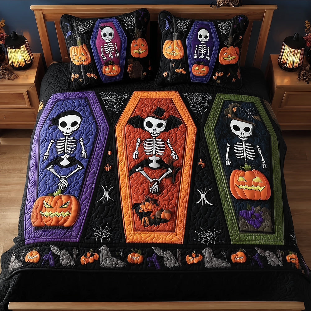 Spooky Slumber Quilted Bedding Set NCU0TH3219