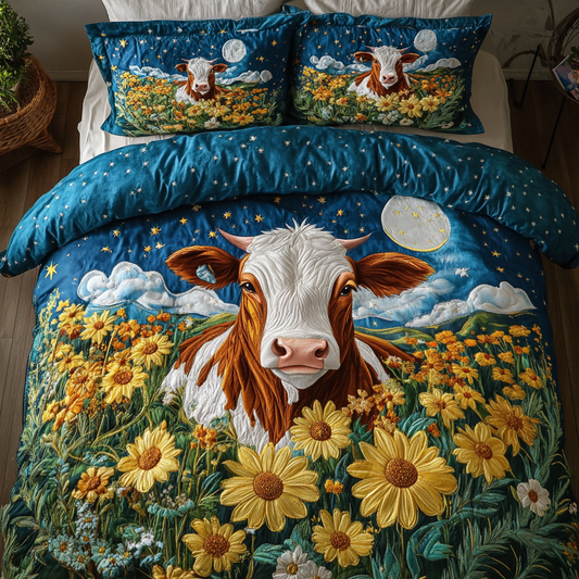 Spotted Grace 3-Piece Quilted Bedding Set NCU0DK4552