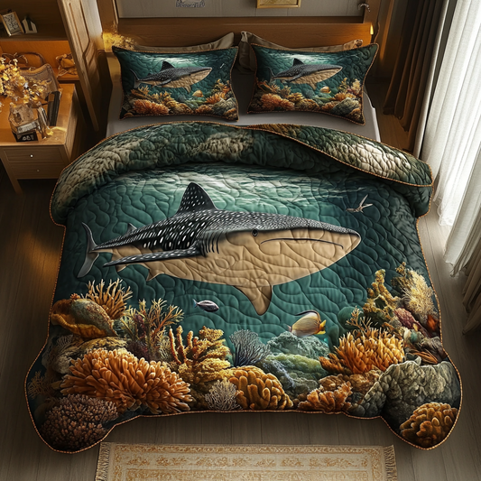 Spotted Grace 3-Piece Quilted Bedding Set NCU0DV5687