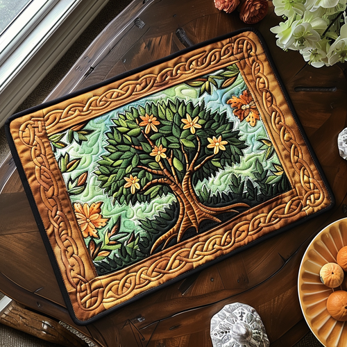 Spring Tree of Life Quilted Place Mat NCU0TH463