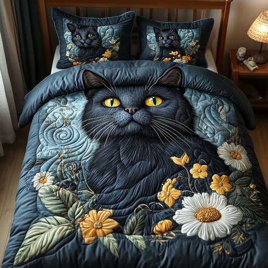 Spring Whiskers Quilted Bedding Set NCU0DV4908