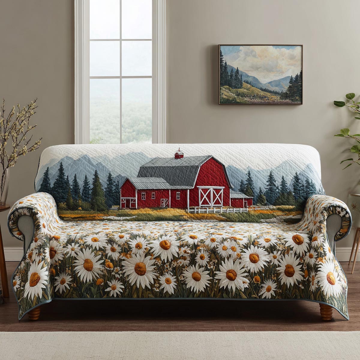 Spring Barn Quilted Sofa Cover NCU0DV9295