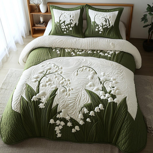 Spring Bells 3-Piece Quilted Bedding Set NCU0DV9103