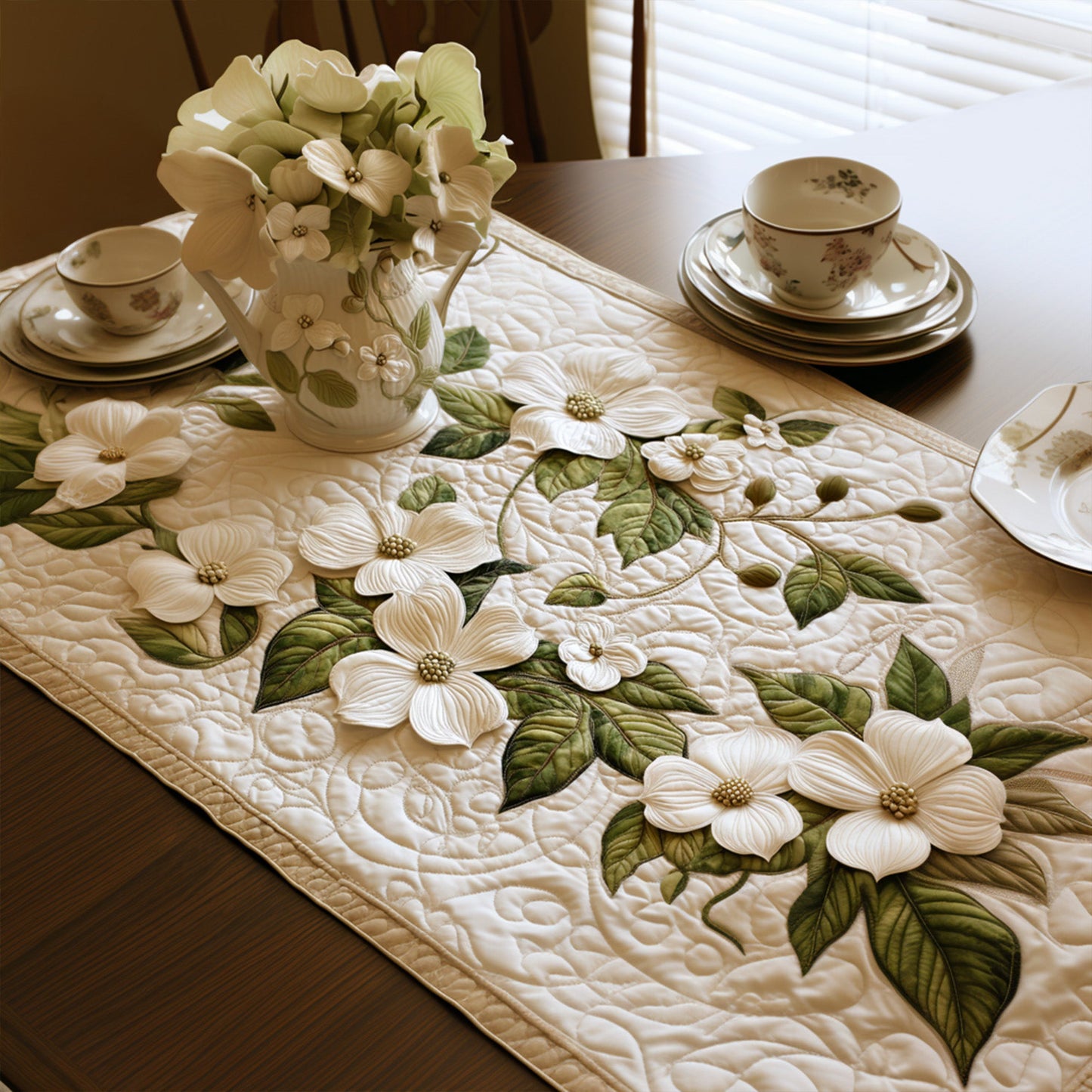 Spring Bliss Quilted Table Runner NCU0PT6613