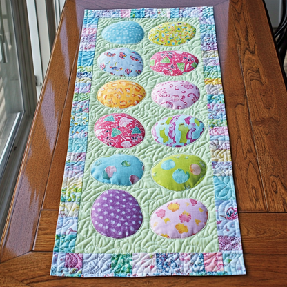Spring Bloom Eggs Quilted Table Runner NCU0DK5662
