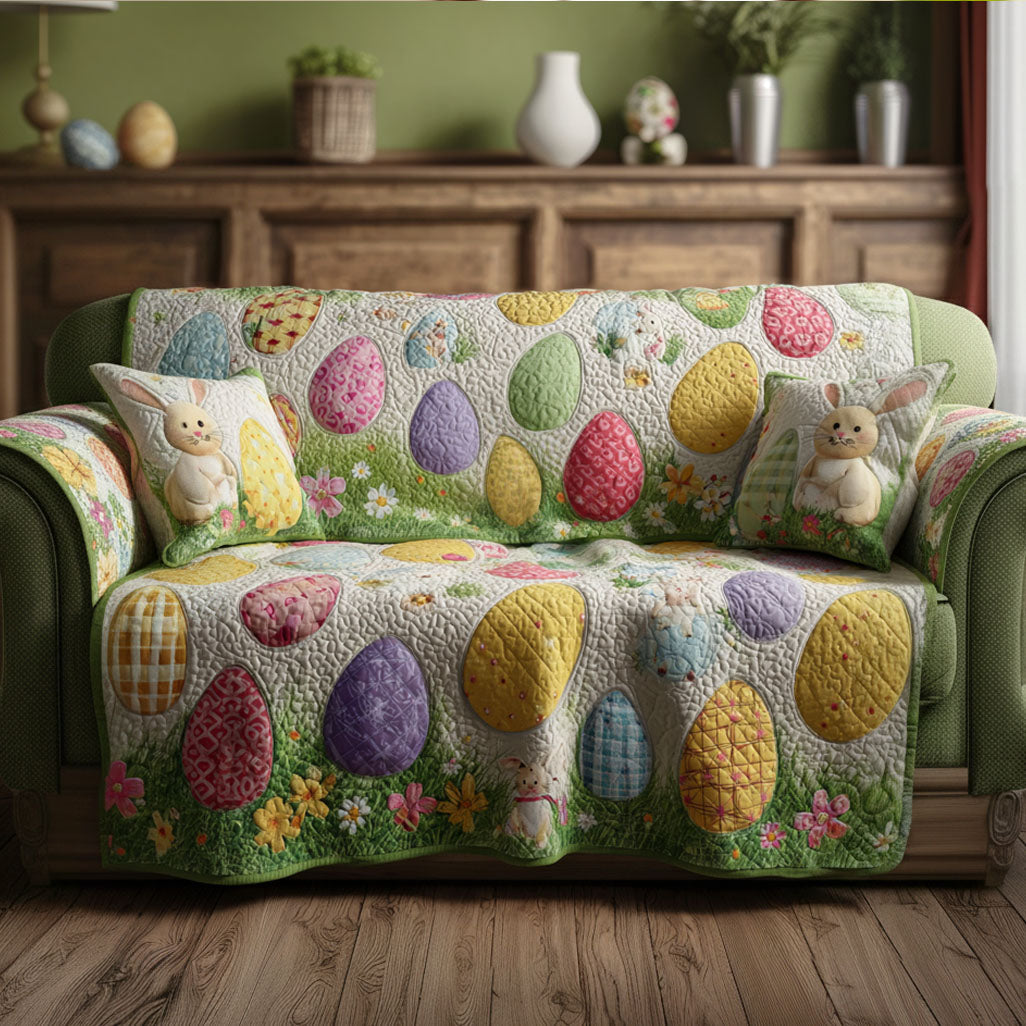 Spring Bloom Keepsake Quilted Sofa Cover NCU0PT11380