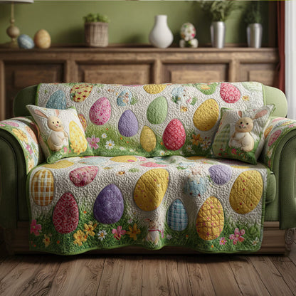 Spring Bloom Keepsake Quilted Sofa Cover NCU0PT11380