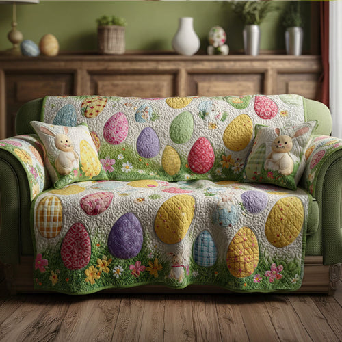 Spring Bloom Keepsake Quilted Sofa Cover NCU0PT11380