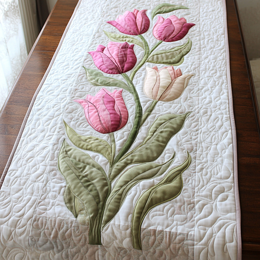 Spring Bloom Quilted Table Runner NCU0DK5722