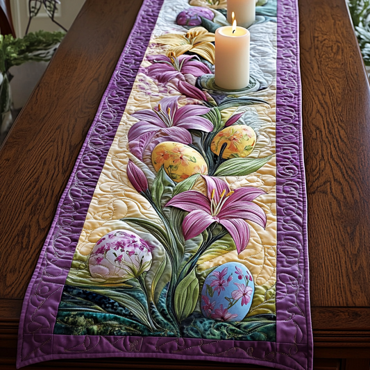 Spring Bloom Quilted Table Runner NCU0VH3592