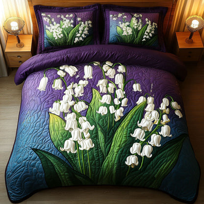 Spring Blooms 3-Piece Quilted Bedding Set NCU0NT6060