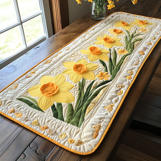 Spring Blooms Quilted Table Runner NCU0VL1556