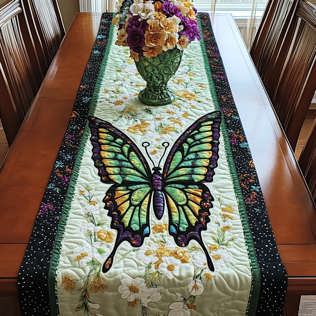 Spring Blossom Quilted Table Runner NCU0DK6863
