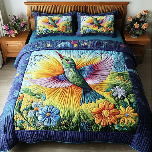 Spring Breeze 3-Piece Quilted Bedding Set NCU0VL2153