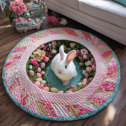 Spring Bunny Quilted Round Mat NCU0DV9388