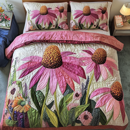Spring Charm 3-Piece Quilted Bedding Set NCU0VH4683