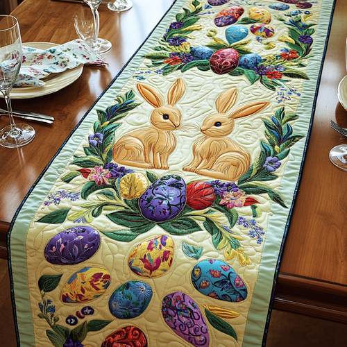 Spring Charm Quilted Table Runner NCU0VH2422