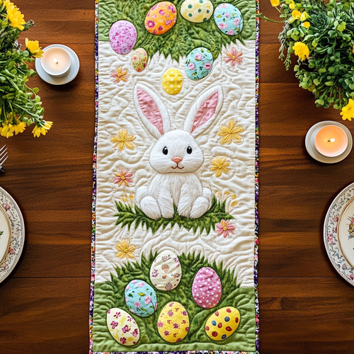 Spring Charm Quilted Table Runner NCU0VH3484