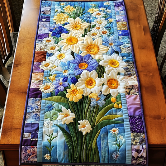 Spring Charm Quilted Table Runner NCU0VL1580
