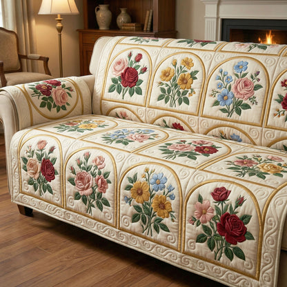 Spring Comfort Quilted Sofa Cover NCU0TD2405