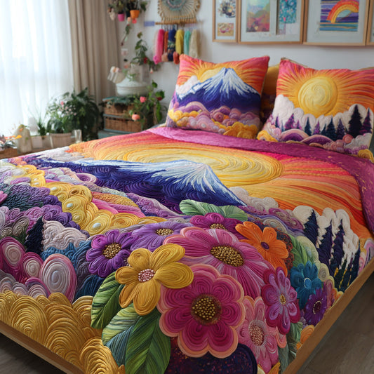 Spring Cottage 3-Piece Quilted Bedding Set NCU0VL3140