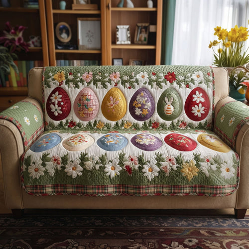 Spring Cottage Bunny Quilted Sofa Cover NCU0PT11423