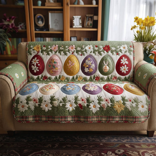 Spring Cottage Bunny Quilted Sofa Cover NCU0PT11423