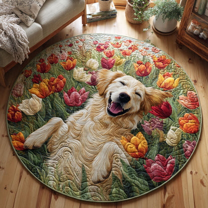 Spring Delight Quilted Round Mat NCU0TV464