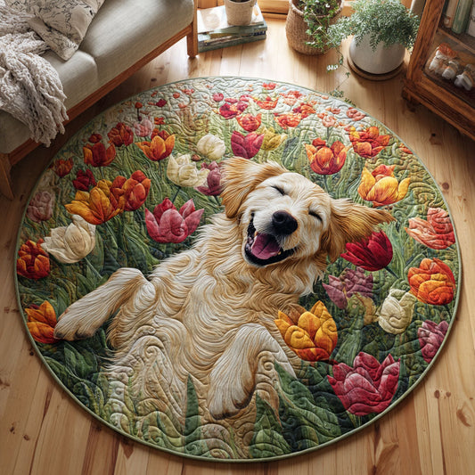 Spring Delight Quilted Round Mat NCU0TV464