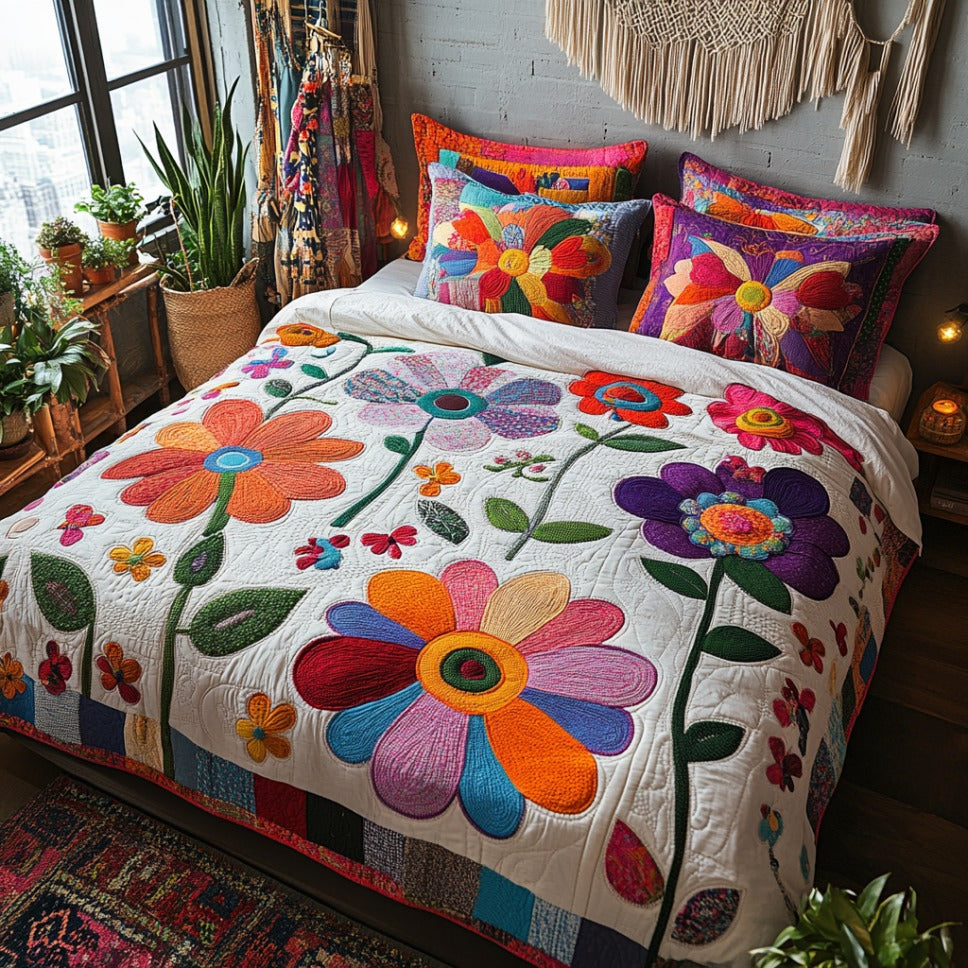 Spring Drift 3-Piece Quilted Bedding Set NCU0DV6976