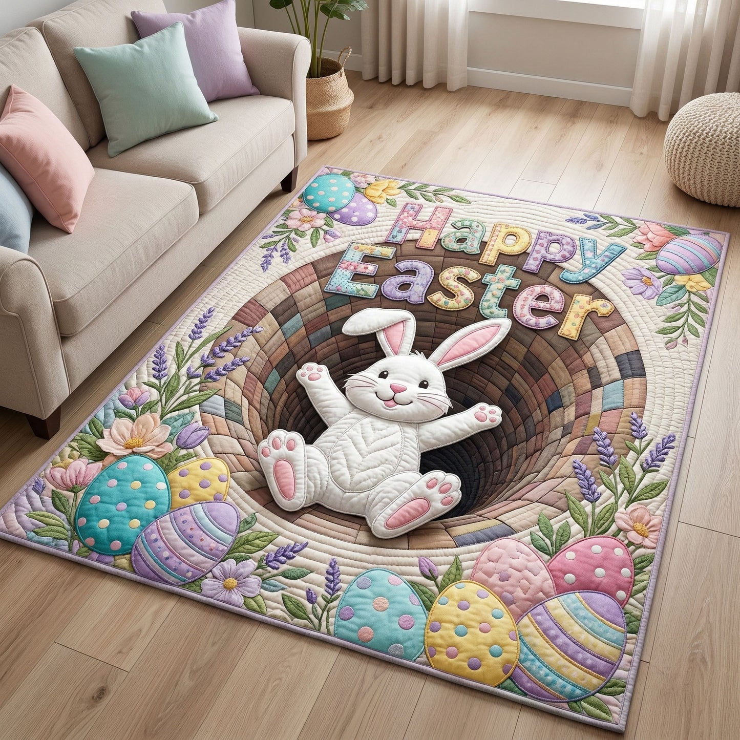 Spring Easter Area Rug NCU0NT12455