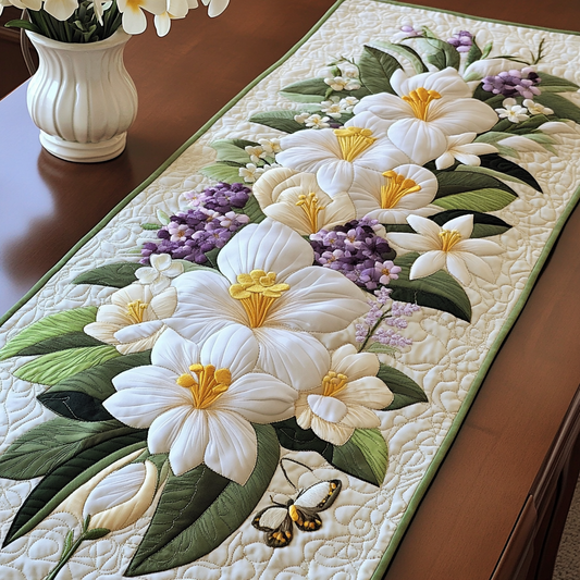 Spring Elegance Quilted Table Runner NCU0VL1554