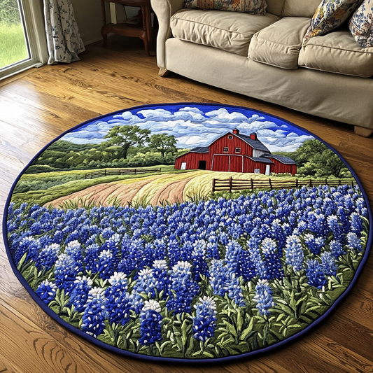 Spring Fields Quilted Round Mat NCU0DK7216