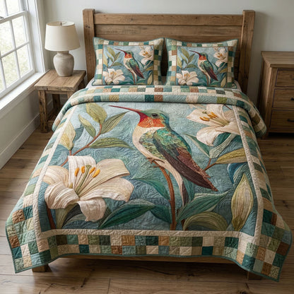 Spring Flight 3-Piece Quilted Bedding Set NCU0NT12554