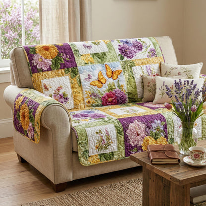 Spring Flutter Quilted Sofa Cover NCU0TD2530