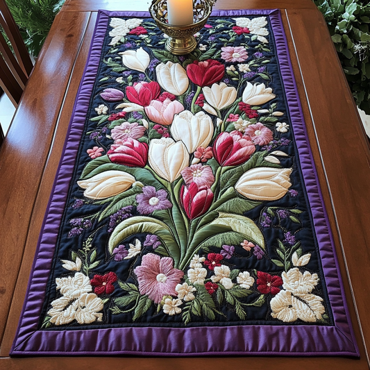 Spring Glow Quilted Table Runner NCU0VH3277