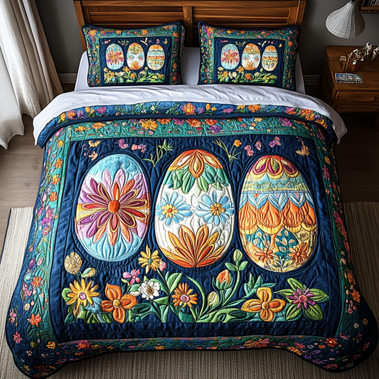 Spring Hatch 3-Piece Quilted Bedding Set NCU0DK5422