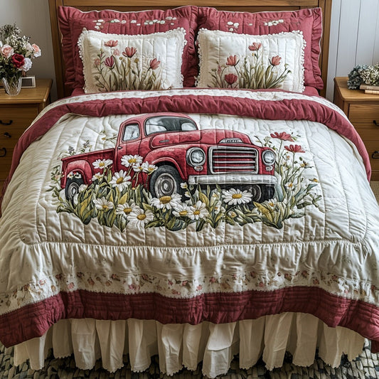Spring Hauler 3-Piece Quilted Bedding Set NCU0DV9046