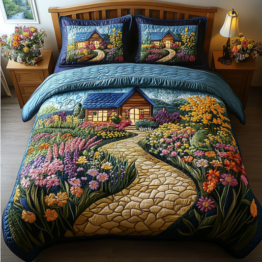 Spring Haven 3-Piece Quilted Bedding Set NCU0DK6369