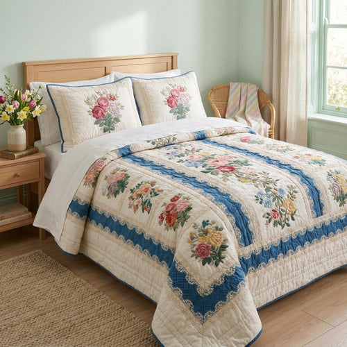 Spring Heirloom 3-Piece Quilted Bedding Set NCU0TD2527