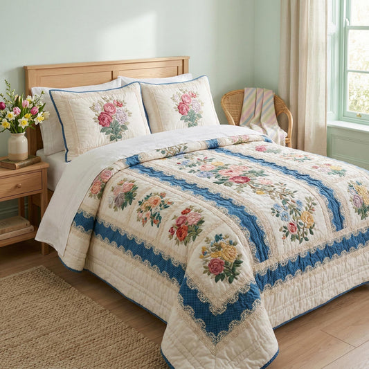 Spring Heirloom 3-Piece Quilted Bedding Set NCU0TD2527