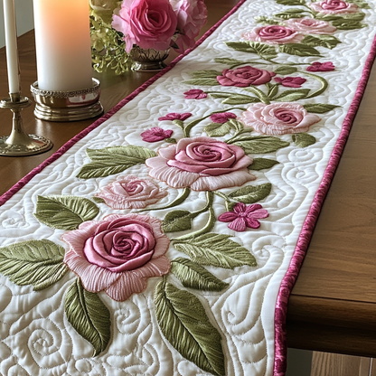 Spring Kiss Quilted Table Runner NCU0VH5497